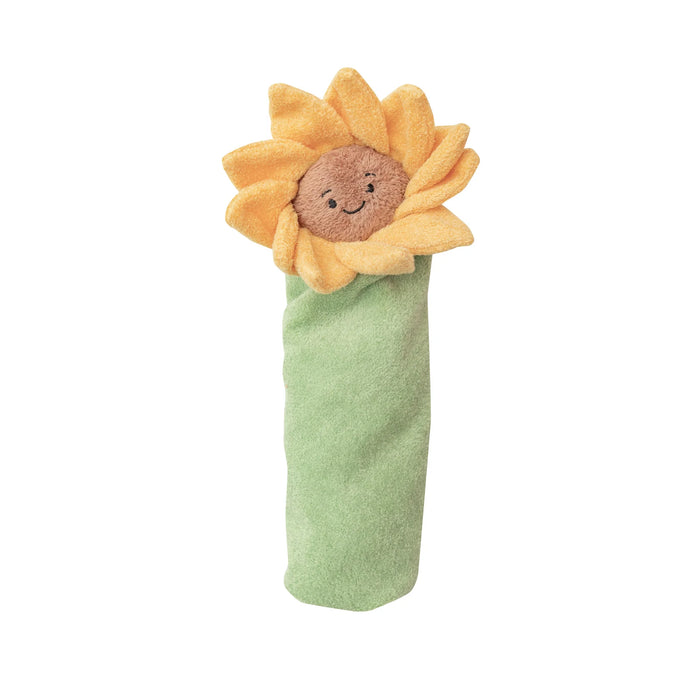 sunflower lovie rolled and tied with paper band