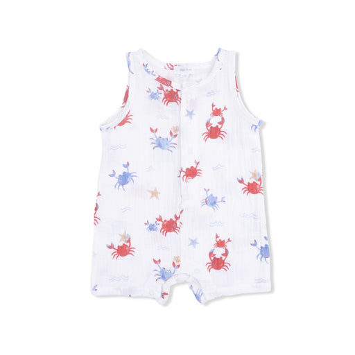 crab sleeveless romper