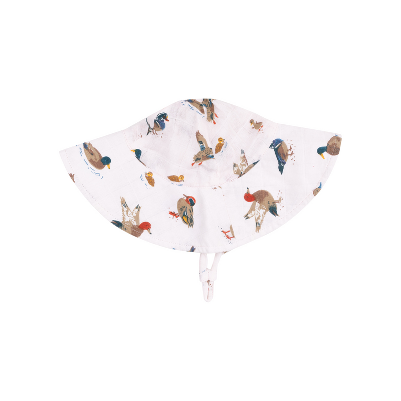 Angel Dear | Wide Brim Sun Hat | Ducks | Pink