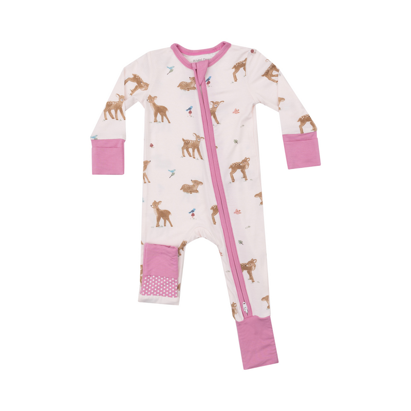 Angel Dear | 2-Way Zipper Romper | Soft Deer