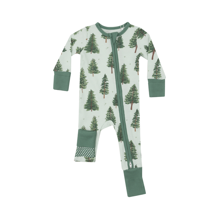 Angel Dear | 2-Way Zipper Romper | Forest Trees