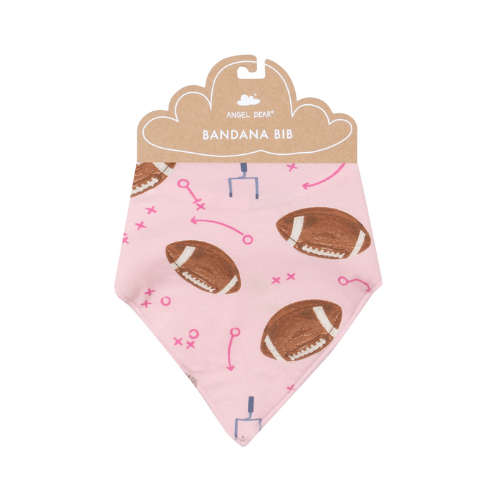 Angel Dear Bandana Bib | Footballs Pink