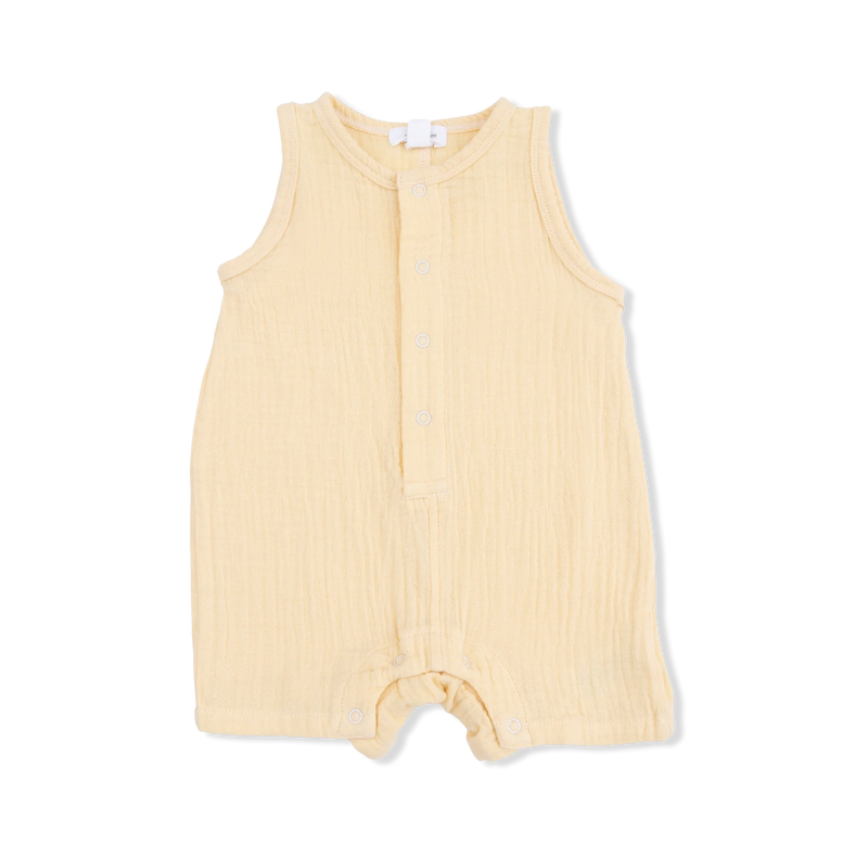 Angel Dear | Sleeveless Shortie Romper | Italian Straw