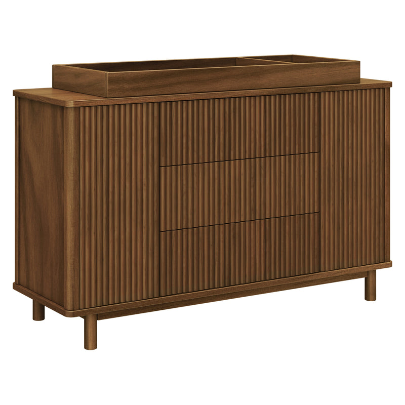 M29816NL,Babyletto,Pogo Tambour Assembled Dresser in Natural Walnut