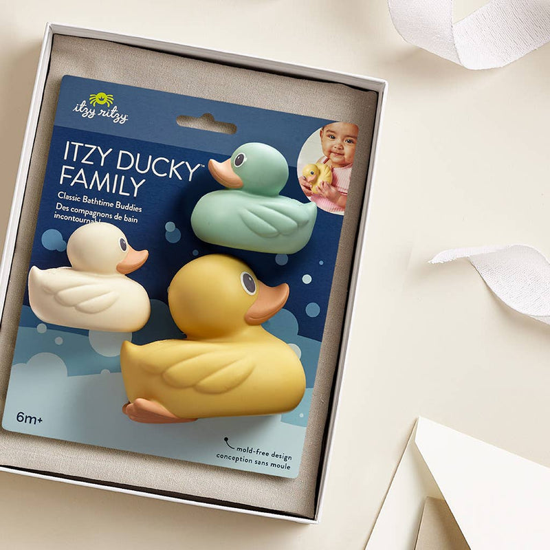 Itzy Ritzy | Itzy Ducky Family™ Bath + Water Table Toys | Mallard Family