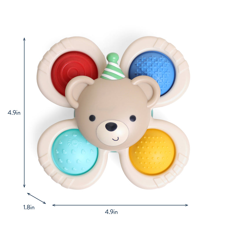 Itzy Ritzy | Itzy Pop & Whirl™ Fidget Spinner Travel & Bath Toy | Circus