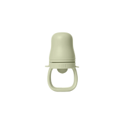 BIBS baby feeder assembled with ergonomic handle and silicone feeding pouch