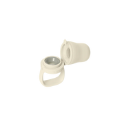 BIBS baby feeder assembled with ergonomic handle and silicone feeding pouch