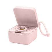 BIBS pacifier box in blossom color shown open with a pacifier insert inside