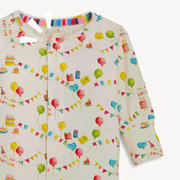 Magnetic Me Birthday Babe convertible footie pajama