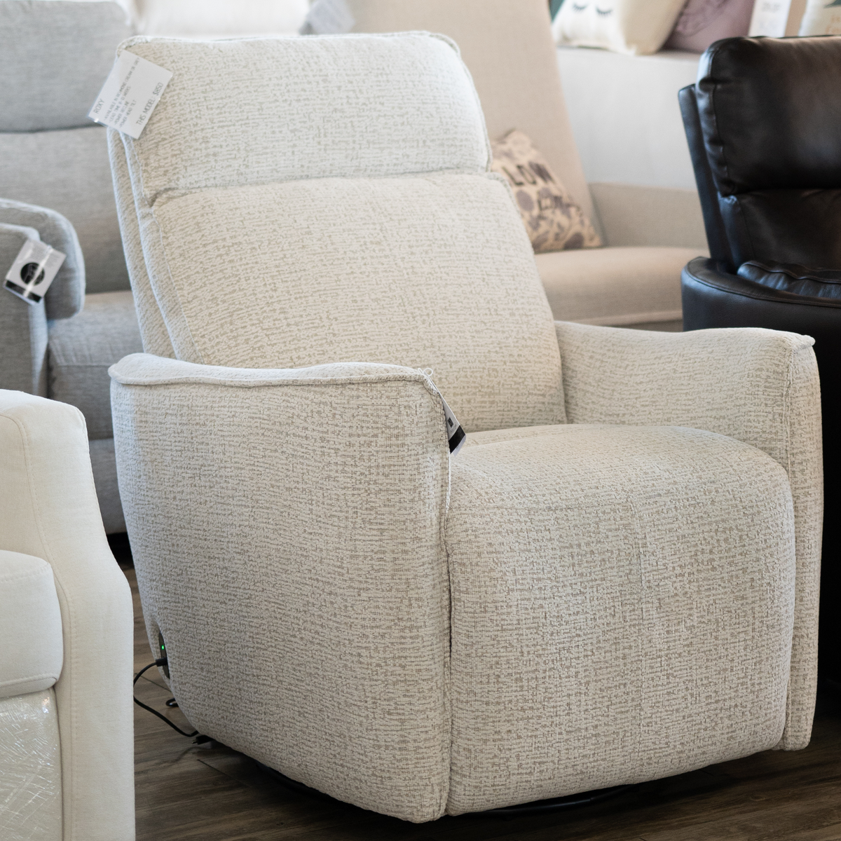 Roxy Chair | Brixy Exclusive Swivel Glider Recliner w/ Power Tilt