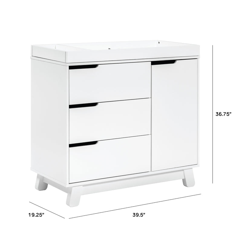 Babyletto Hudson 3-Drawer Changer Dresser with Removable Changing Tray