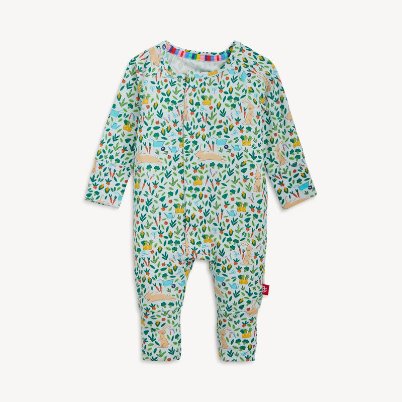 Bunny Garden floral long sleeve pajama set for kids