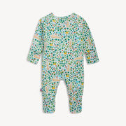 Bunny Garden convertible coverall shown in footie configuration