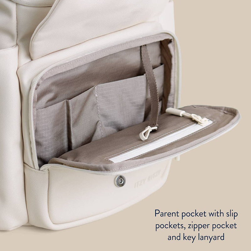 Itzy Ritzy | Belong Bucket Backpack™ Diaper Bag | Toast