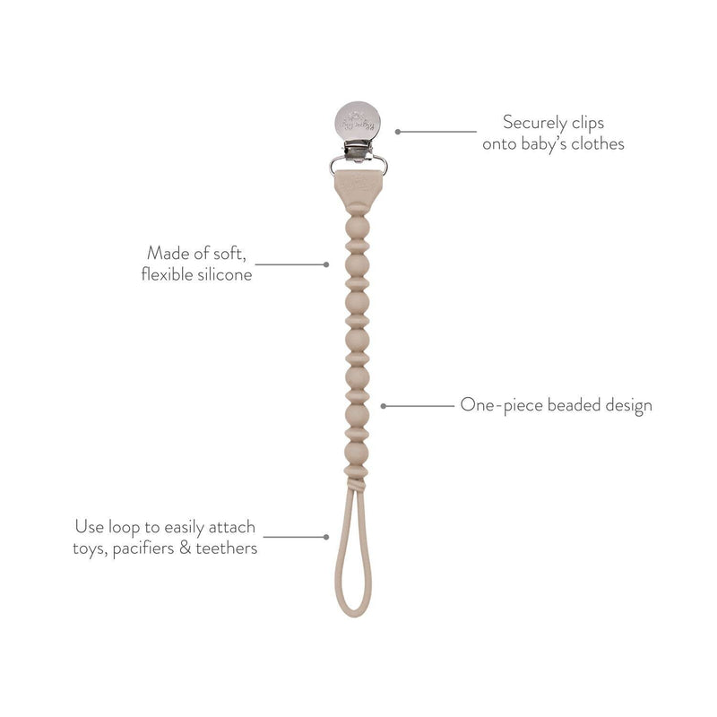 Itzy Ritzy | Itzy Paci Strap™ Silicone One-Piece Pacifier Clips
