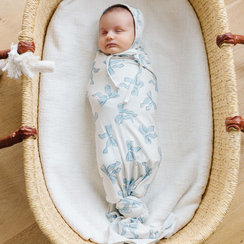 Copper Pearl | Knit Swaddle Blanket | Daphne