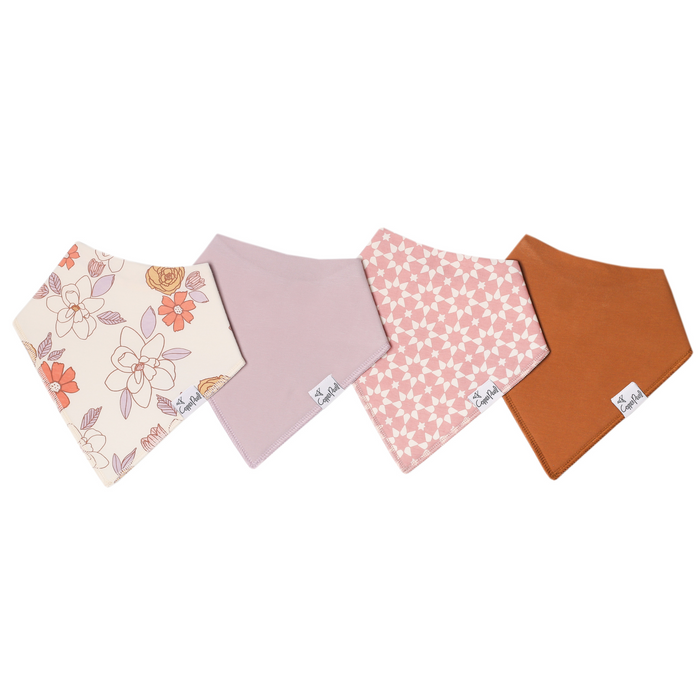 Copper Pearl | Bandana Bib Set (4-Pack) | Ferra