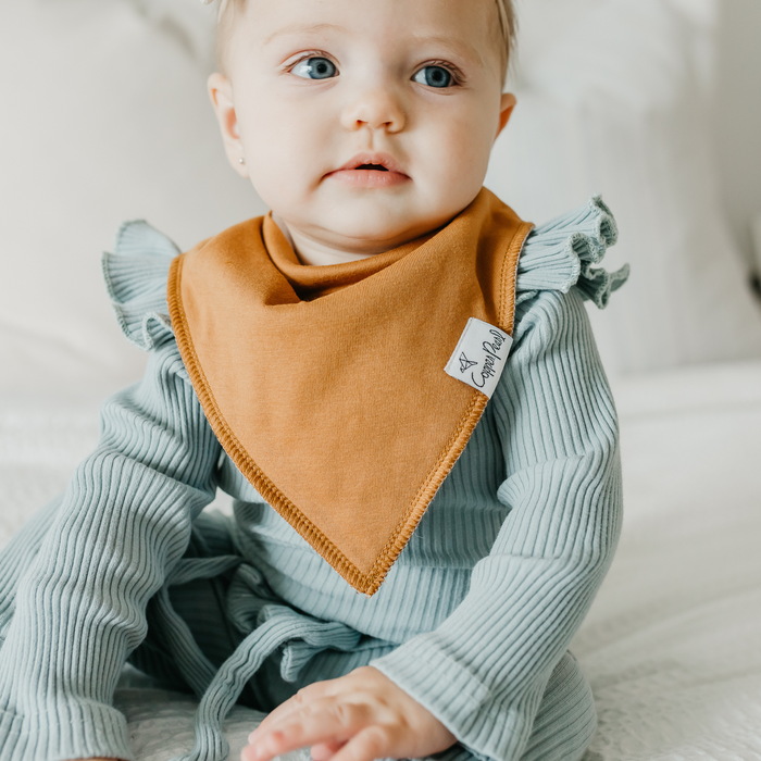 Copper Pearl | Bandana Bib Set (4-Pack) | Ferra