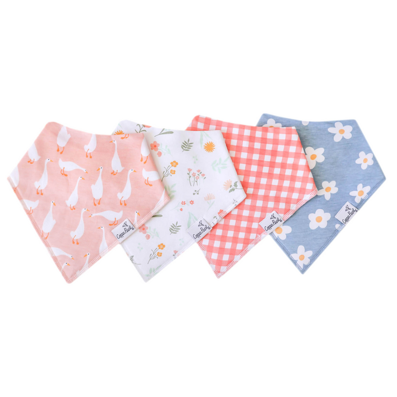 Copper Pearl | Bandana Bibs (4-pack) | Goosie