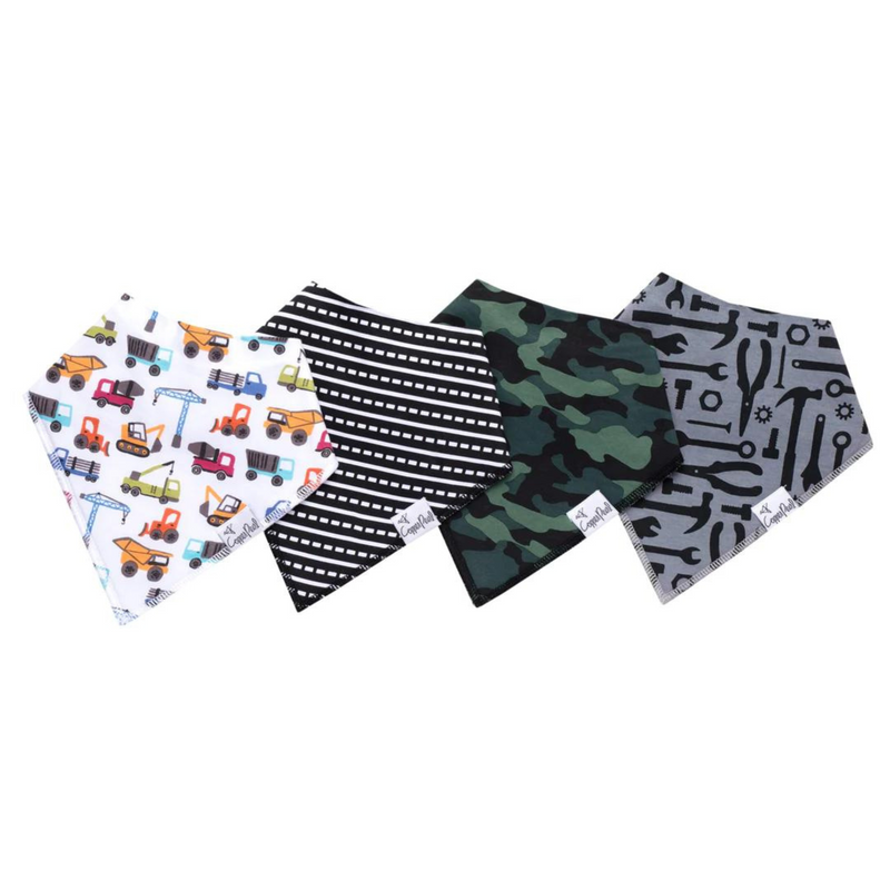 Copper Pearl | Bandana Bibs (4-Pack) | Diesel