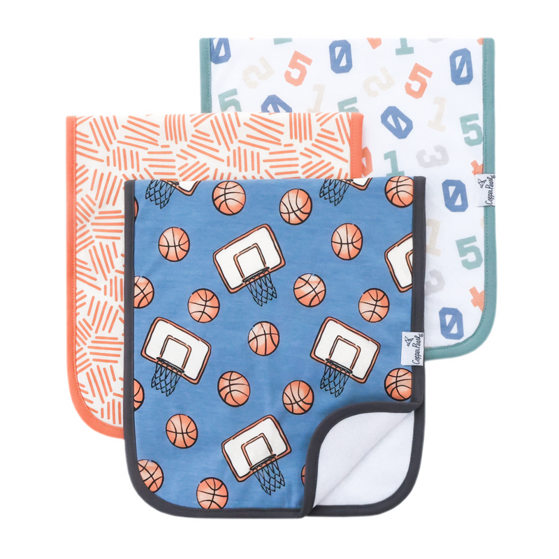 Copper Pearl | Burp Cloths (3-pack) | Dunk