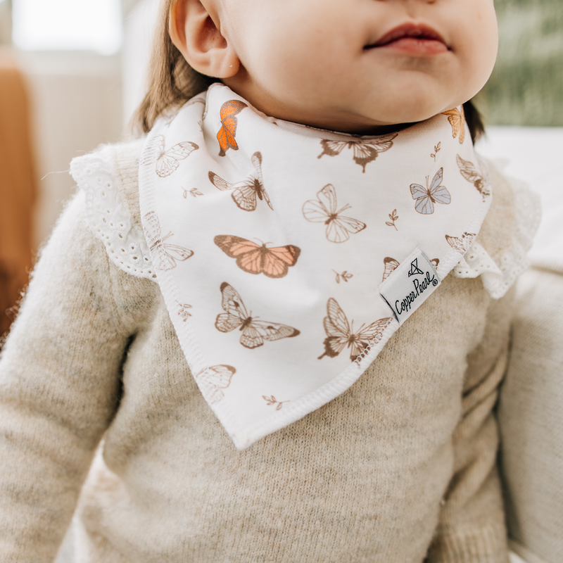 Copper Pearl | Bandana Bibs (4-pack) | Flora