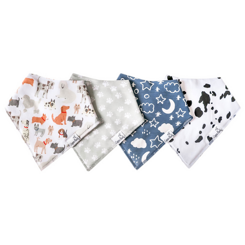Copper Pearl | Bandana Bibs (4-pack) | Rufus