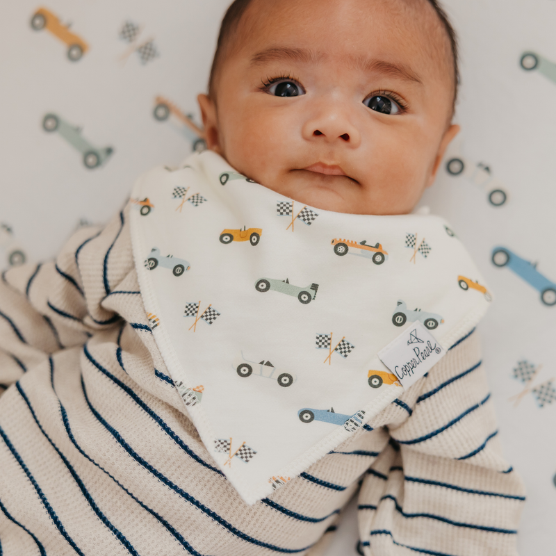 Copper Pearl | Bandana Bib Set (4-Pack) | Speedster