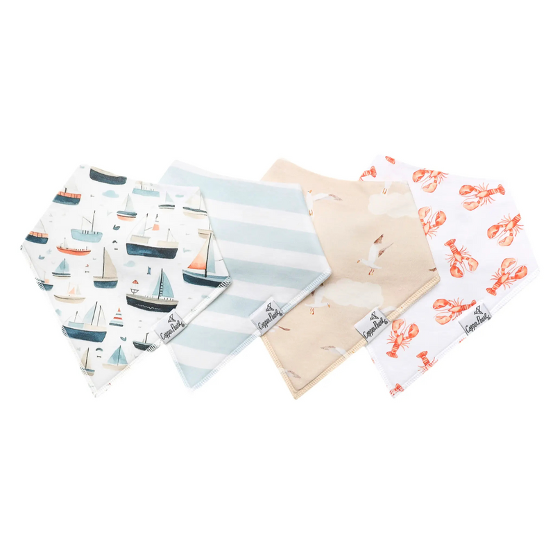 Copper Pearl | Bandana Bibs (4-pack) | Fischer