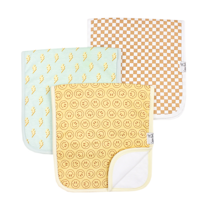 Copper Pearl | Burp Cloths (3-pack) | Vance