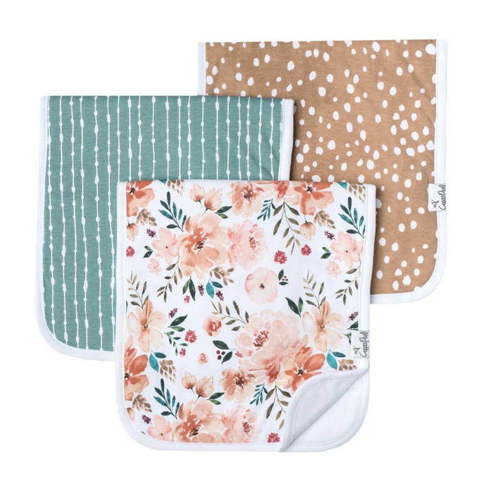 Copper Pearl Burp Cloth (3-pack) | Autumn