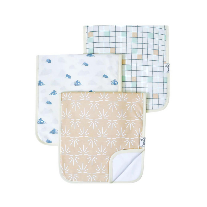 Copper Pearl Burp Cloth (3-Pack) | Sol