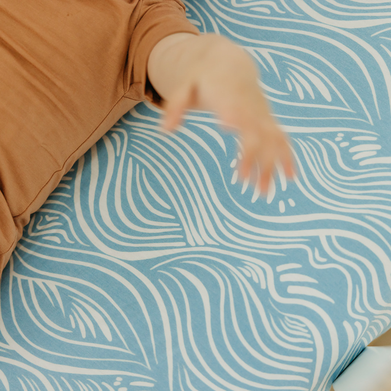 Copper Pearl | Premium Crib Sheet | Surf