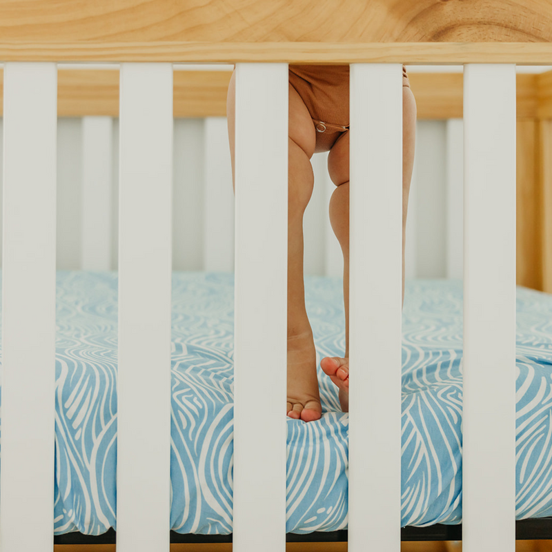 Copper Pearl | Premium Crib Sheet | Surf