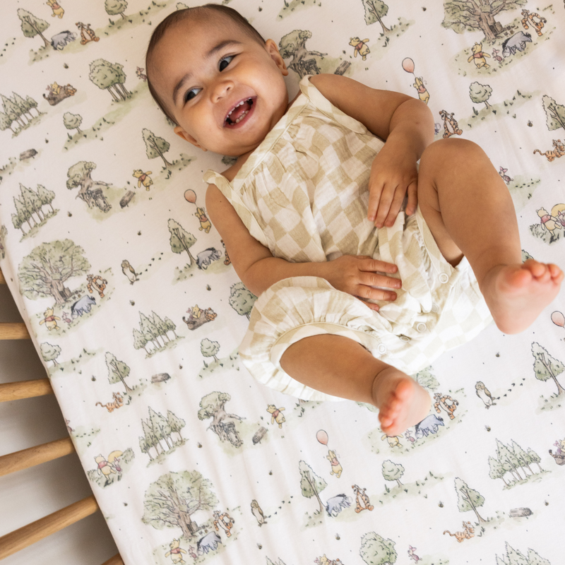 Copper Pearl | Premium Crib Sheet | Hundred Acre Wood
