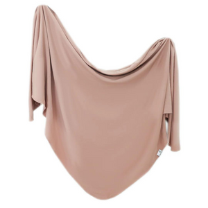 Copper Pearl Knit Swaddle Blanket | Pecan