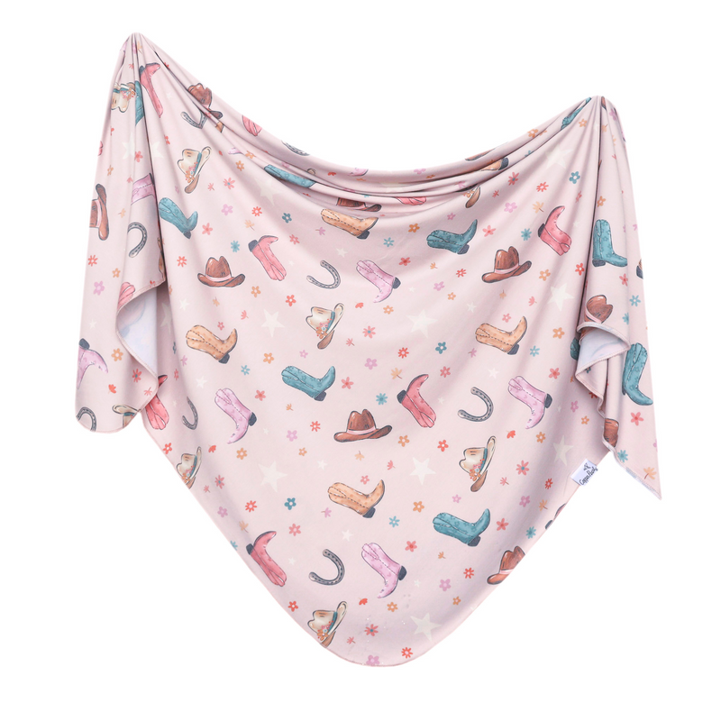 Copper Pearl | Knit Swaddle Blanket | Cheyenne