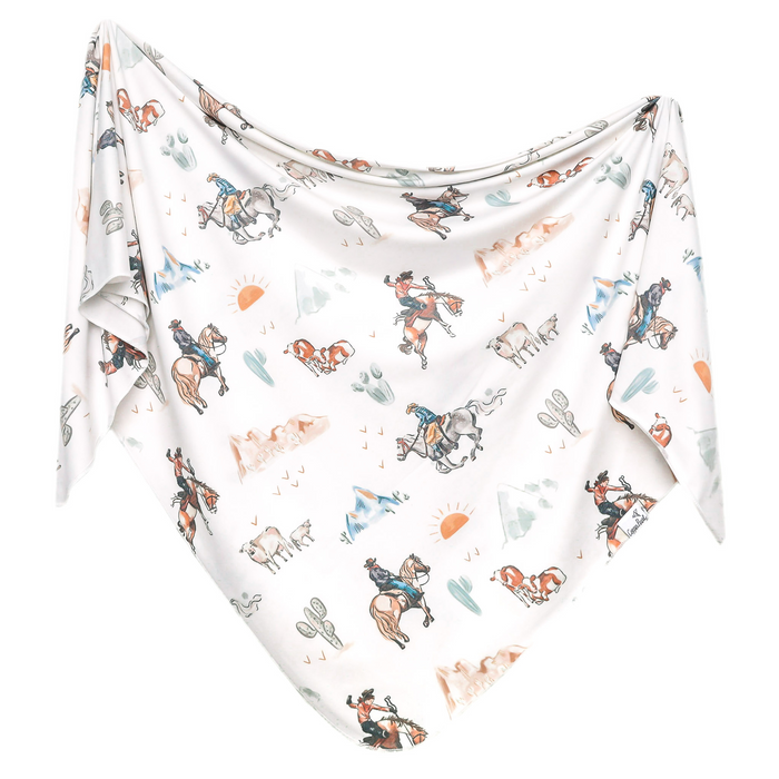 Copper Pearl | Knit Swaddle Blanket | Boone