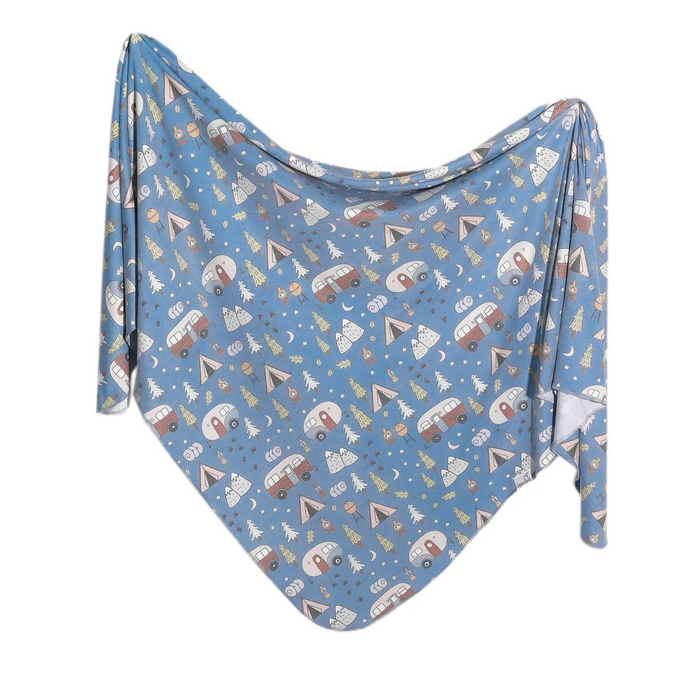 Copper Pearl Knit Swaddle Blanket | Bridger