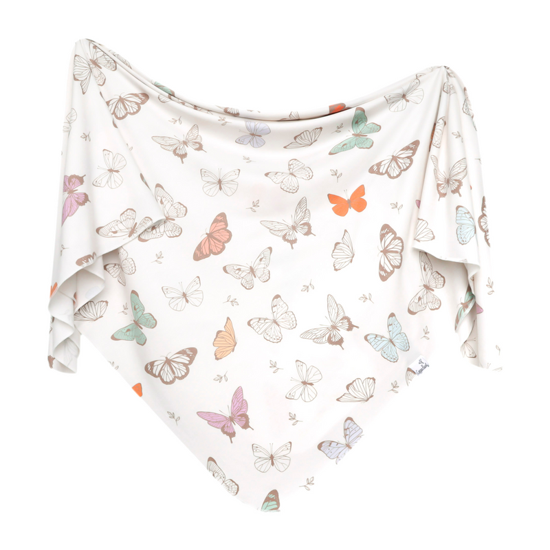 Copper Pearl | Knit Swaddle Blanket | Luna