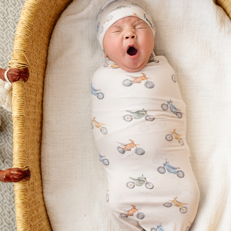 Copper Pearl | Knit Swaddle Blanket | Ryder
