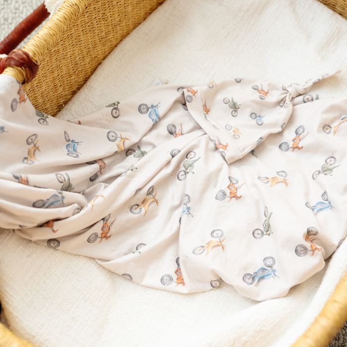 Copper Pearl | Knit Swaddle Blanket | Ryder