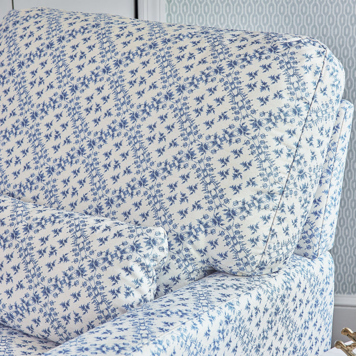 M21787BLT,Namesake,Sarah Flint x Namesake Crawford Swivel Glider in Blue Lattice Performance Eco-Weave