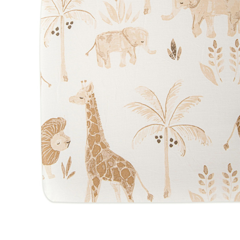 Crane Baby | 100% Cotton Sateen Crib Sheet | Kendi