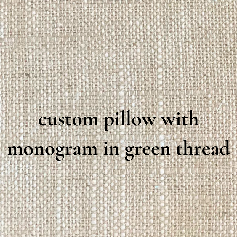 Custom Made Pillow W/ Monogram