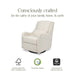 M27787WB,Namesake,Devon Recliner and Swivel Glider in Ivory Boucle