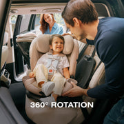 Cybex Callisto G 360 rotates 360 degrees toward the car door for easy loading