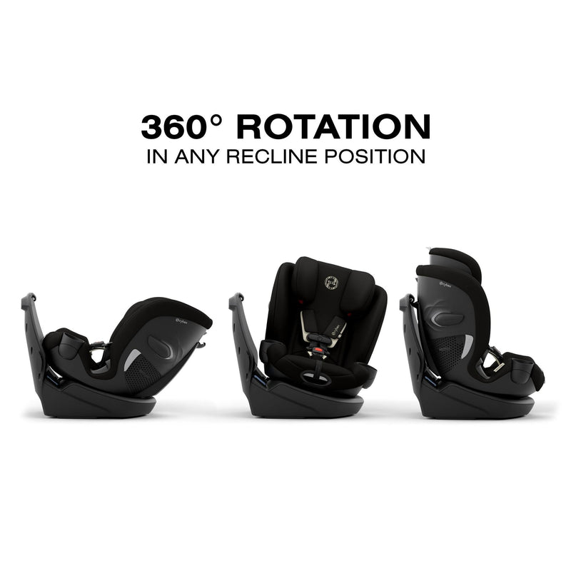 Cybex Callisto G 360 Select rotates 360 degrees in any recline position