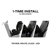 Cybex Callisto G 360 Select SafeLock installation in seconds: tether, route, click and go